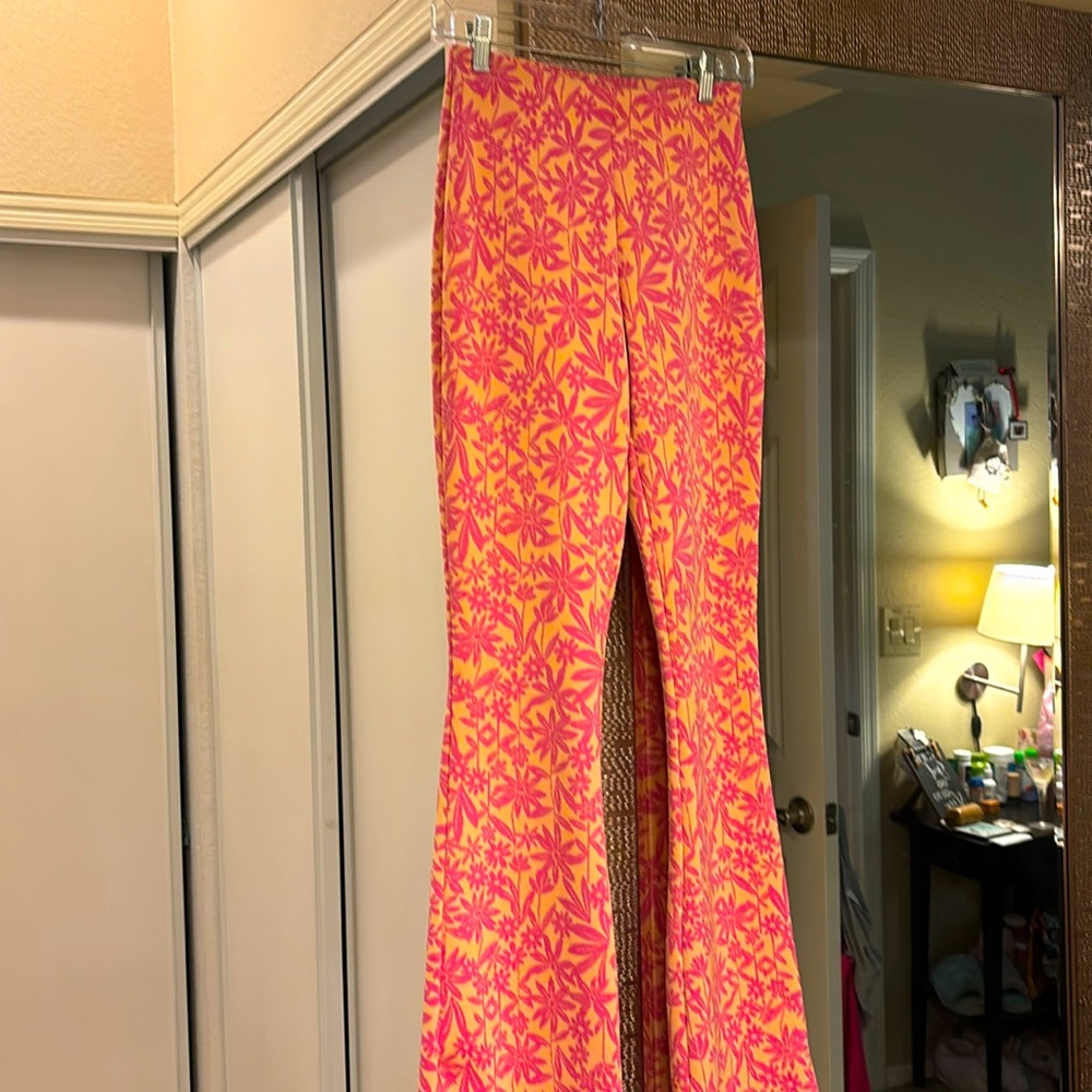 ZARA flower 🌸 power pull on boho pants